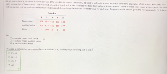 As an example of a situation in which several different statistics could reasonably be used to calculate a point estimate, co