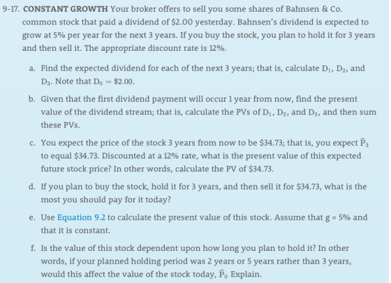 9 17 Constant Growth Your Broker Offers To Sell You Some Shares