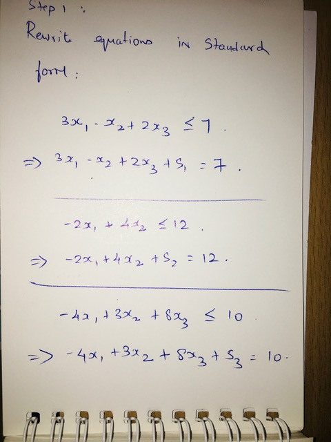 Step 1 : Rewrite forre: equations in Standard 3x, .x2+2x2 = => 3%, -42 +233 +5, :7 -23, +4+2 12. = -24, +4X2 +S, -12. -42, +3