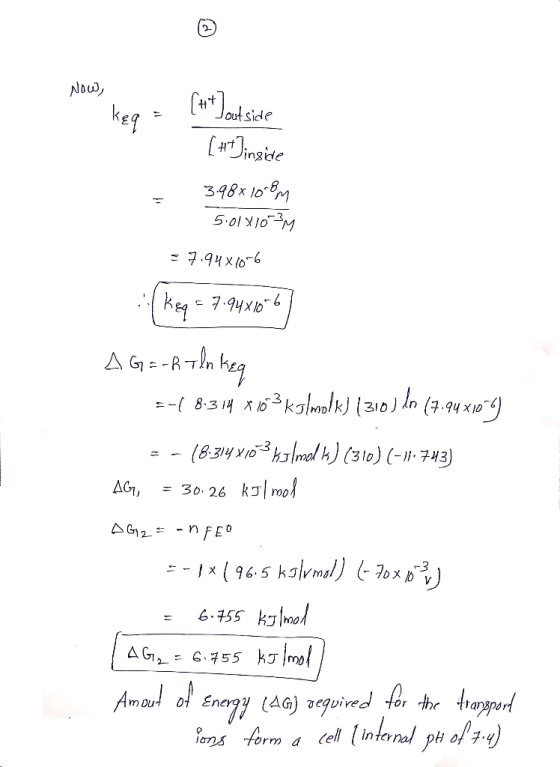 NOW, keq = [++ ]out side [+t] inside 3.988100m 5:01x10 3M = 7.948666 ::( keq = 7.94x106 AG = -htln keq 2-48-314 416-3 kolmalk