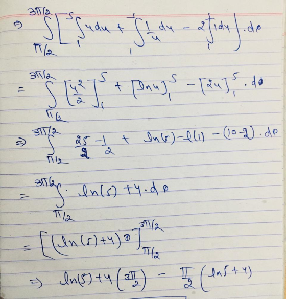 31/2 SE udut dy atide ja idy lode П. 31/2 s 1) SHT + Penugs - T24]s de TIL 3TT/ as the t In(o)-0(1) -(10 g).de دا ) 3152 g. I