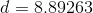 d=8.89263