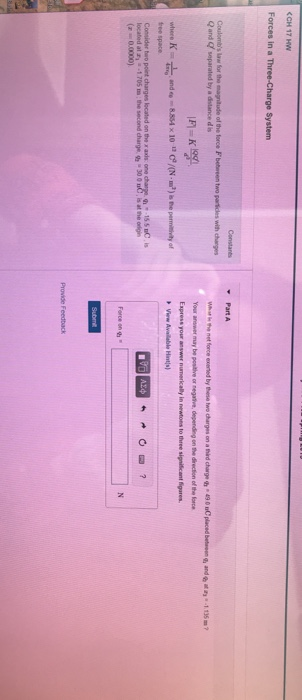 (CH 17 HW View Available Hintis) ree space