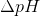 \Delta pH