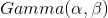 Gamma(\alpha ,\beta )