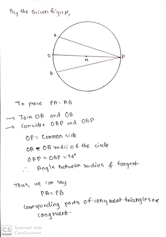 0 oP- Common sde . Angle heueen dis 4tongen Thus, ue <an »ay one sponding pots of canqg nest tanglesar cengruant ned with Cam