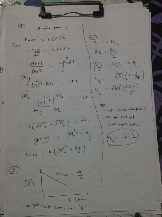 a) At t t 卜 CA1 t l EA) Conce-ahe ha (72 - kt Rate-K 2