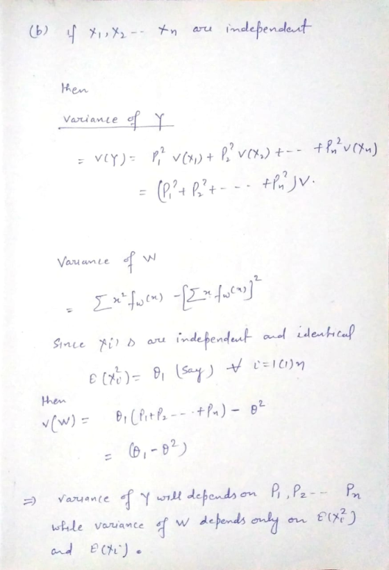 b) em VaruanLe au cm ! v(w)-el (f.th-- th)-θ2 2 거 2. de pends wtile variance f w E. (だ)-