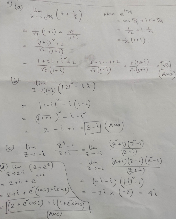 lim (2x ) Now en - cas / tis in / ir - V (1+i) = “z (+1) + - (1+i) + 2 - 2 (1+i) Iti - Valiti) - Se (1+i) V2- 1 + de (i) (a