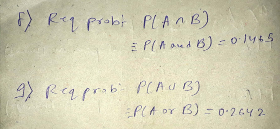 Т. 1 Prob, PIAnB) - РІКлча в) - 0:/ч 65 9) Req prob: PLAUB) - Рік от В) — 0° 2 ч 2.