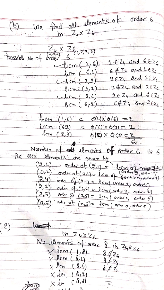 224 and 362 Xcm 2,3) ф(T) X. @cs) 2 NumbtLot at aments-of order-6- is 6 (SLi) in Z4Xz lem(,) 84z