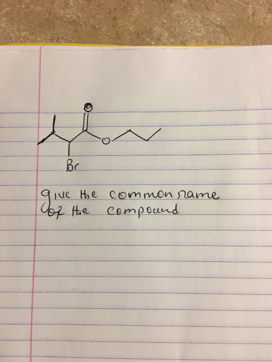 give the of the common name compound