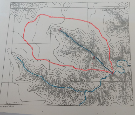 1 km(0.62m 3000 In an 950 3000 nvon purtesy of USGS)