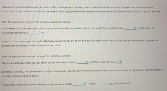 Scenario 1: Individual Retirement Accounts (IRAS) allow people contribution to such accounts is $5,000 per person. Now some o