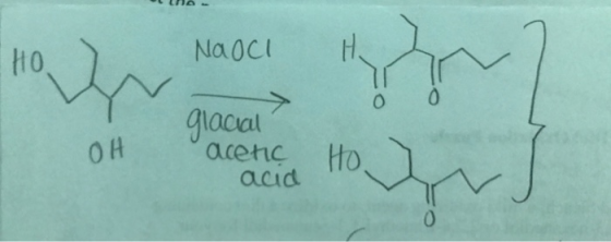 la. HO ) NaOCI OH OH glacial acetic aad letech Hous Ho