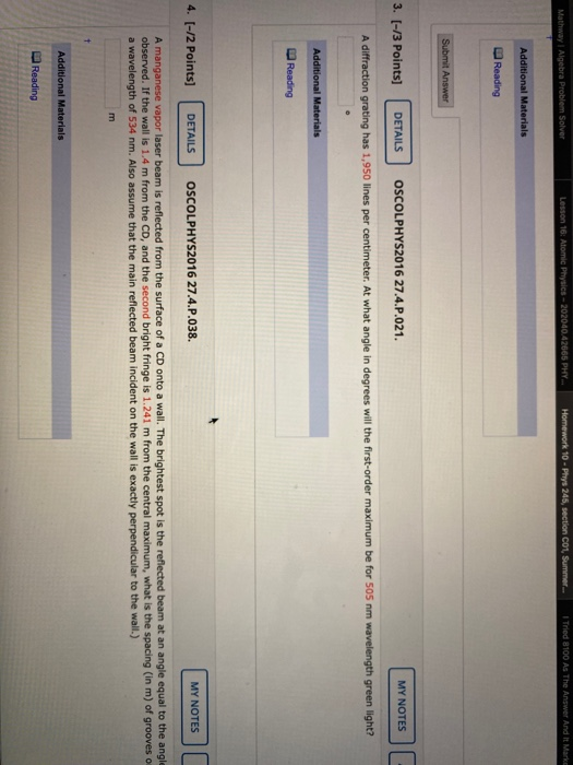 Lesson 16: Atomic Physics-202040.42065 PHY... Mathway | Algebra Problem Solver Tried 8100 As The Answer And It Make Homework