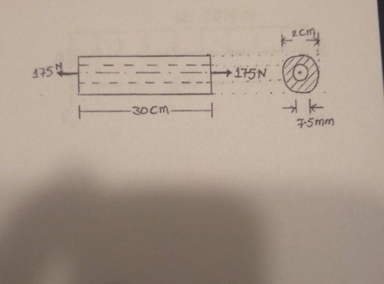 2cm 175N 475 =--== 30cm - 75mm