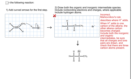 the following reaction: Add curved arrows for the