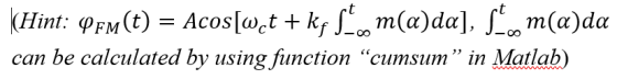 (t) Acoswet can be calculated by using function cumsum in Matlab)