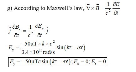 g) According to Maxwells law, Tx3- 2 . 3.4x10 rad/s