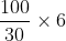 100 x 6 30