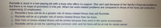Rochelle is stuck in a low-paying job with a boss who offers no support. She cant quit because of her familys financial pro