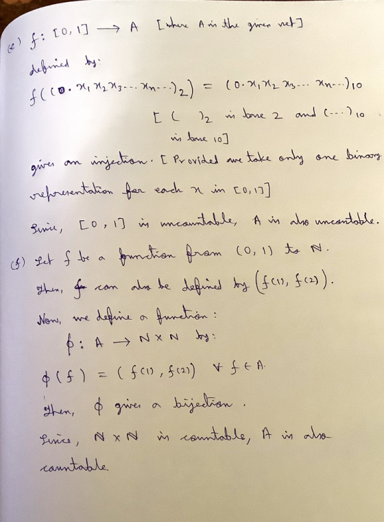 I where A in the A f: [0, 1] defiied by: f(co.miMs? H, 123- -. Xn-- (0.,12 X3-.. Un---)10 E C 2 i Jone 2 and C-)10 in bare 10