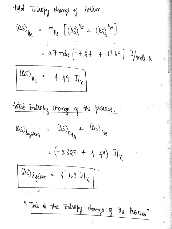 total Entropy change of Helium, Mhle [cas), 0.7 miles (-7.27 + 13.69] 5/male-k (AS) He 2 He + (As) *e] 2 (AS) 2 He 4.49 Ilk t