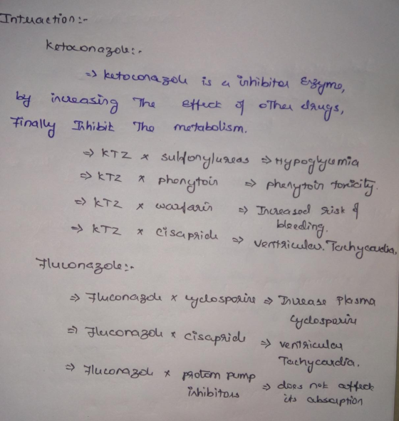 Interaction. ketoconazole. a) ketoconazol is a inhibita Erzejme, by increasing The effect of the drugs, Finally Thibit The me