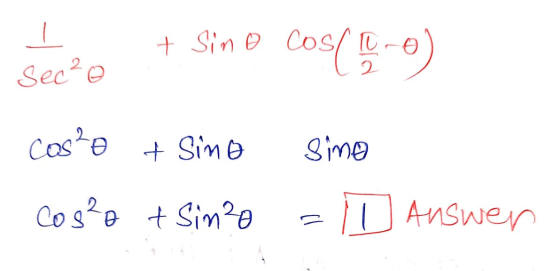 +Sine Cos - Sec20 Cos e Sine Sime Co s2eSime Answen