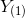 Y_{(1)}