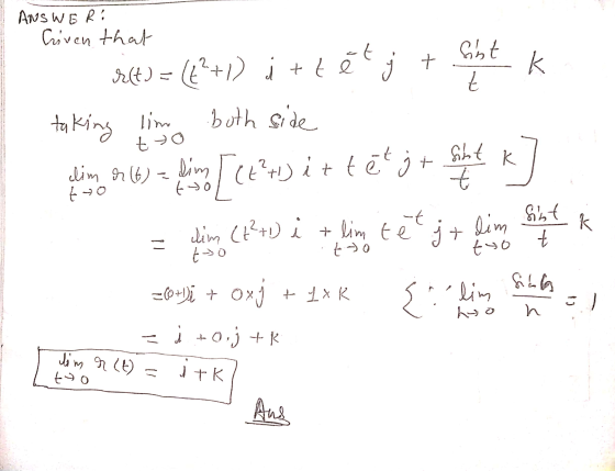 I ANSWER - Criven that rict) = ({{+1) ittétj + Gibt k taking tim both side dim or (b) = dim (EPA) ir tetit Sht k] = thing Clu