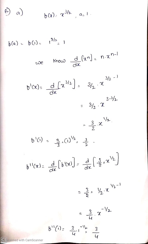 a) 6(2): 2312, a. 1. bla) = 6(1) 1972 , We Know d (xn)n.xn-1 bln)= dfxs): 274. = 31.23- bC) = 3.04 B cesta este cores) - x