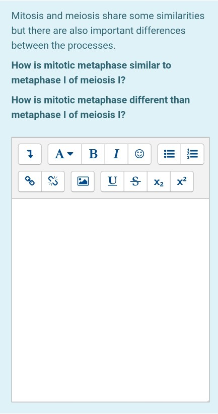 Mitosis and meiosis share some similarities but there are also important differences between the processes. How is mitotic me