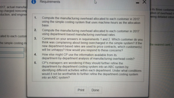 i Requirements - 017, actual manufad ng charged noncomg duction, and engine bits three custome ption of overhead wing detaile