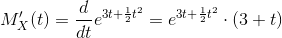 (3+ t) dt