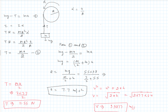 d R mg-Tma 4T t = TRE my Faom cmd ( ha m a (2 T= 2 2 SS1.3.8 M 55 T ma 9h 4 2 277 J27-7K64 २4 । VE 2 59217