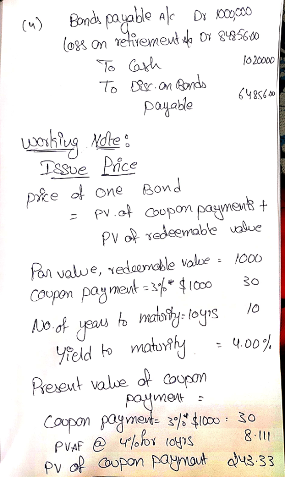 lo 20000 pogable SSve Pice pke ot one Bond 4.00 Preeut vale op coupon 8.