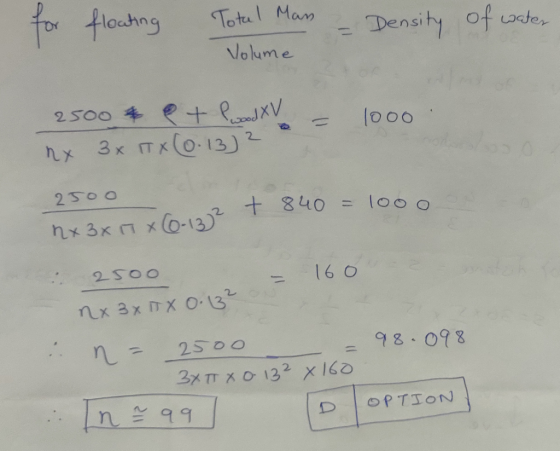 for floating Total Man Volume – Density of water 2500 at Pwood XV - 1000 nx 3 ITX (0.13)? 2500 1+ 387 X (0-13? t 840 = 1000 2