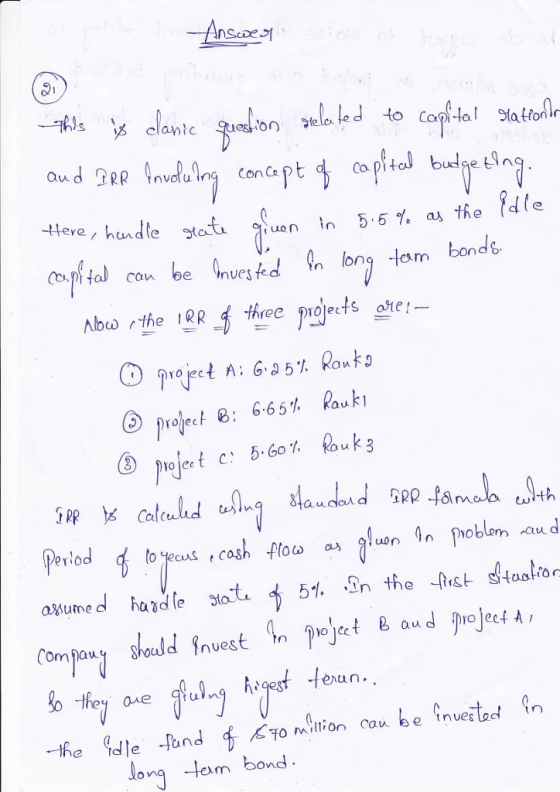 ฏิเ //s :メ clanic Laled %atoA. to con-lal tuon n Qopi tol can be nves long om bonds Now rthe IRR-5 three Pojects one:- (3) project B: 6.65% Ruki rMau Period a u nues on em bond