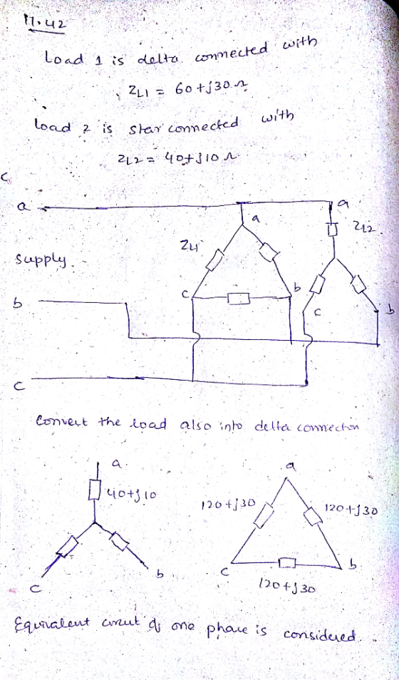 ected 4,1 Load 1 is ked with 2니 suppy evert the ioad also della coecm 120 tỉ3D 1201J30 s consideed