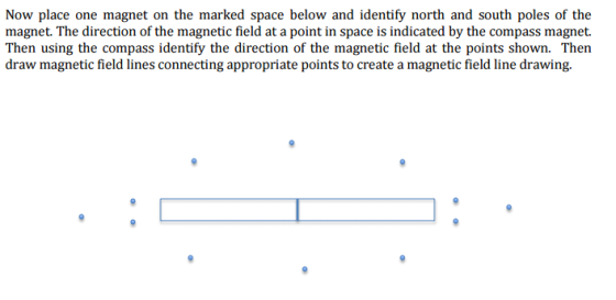 Now place one magnet on the marked space below and