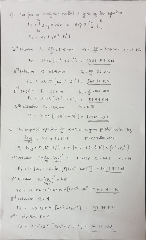 given by the equation Ri The fore in analytical method is Fe 23 aogardy 20ft (22) Fer of a [Ri² _Ro? Ro Ro Ist extaution Riz