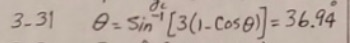 3-31 S- Sin [3(1-Cosol) = 36.94