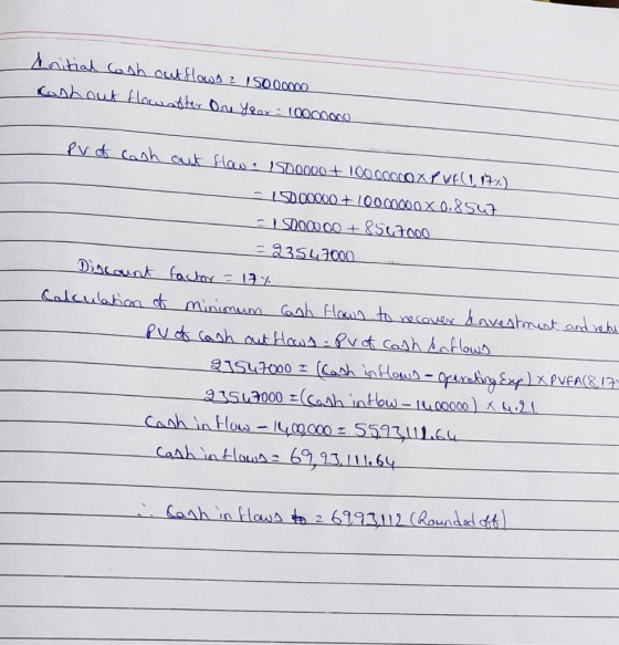 aihal Caah autflows 2 SO00000 Coshaut flawattr Oau year (0000900 PV d caah aut las 1SDOo00t 10000caxrvE(1, 1%) 4 1SD000001000