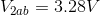 V_{2ab}=3.28V