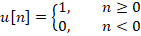 u] = {%, n>0 n<0