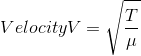 T VelocityV