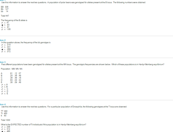 Use this information answer the next two questions