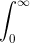 \int_{0}^{\infty }